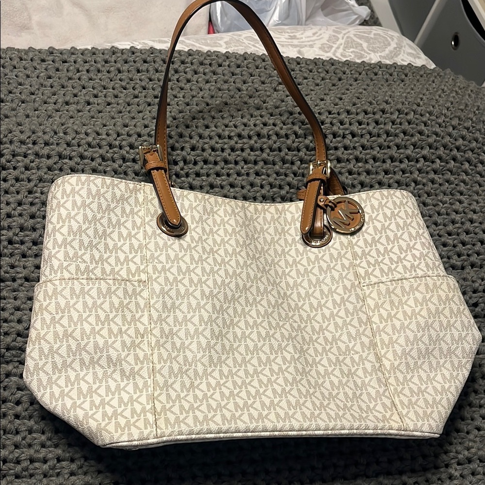 Michael Kors Cream Tote Bag